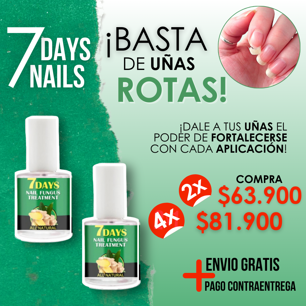 Set x2 endurecedores de Uñas 7Days Nails