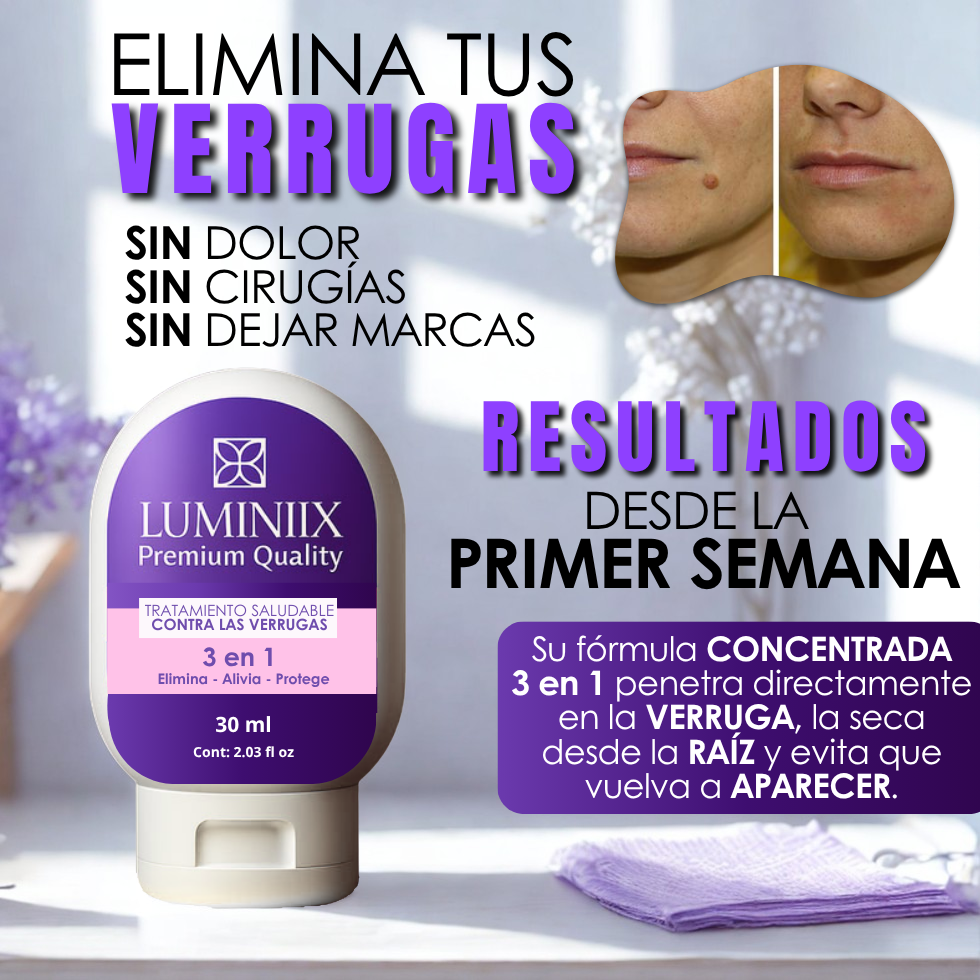 Luminiix - Elimina tus Verrugas de forma definitiva