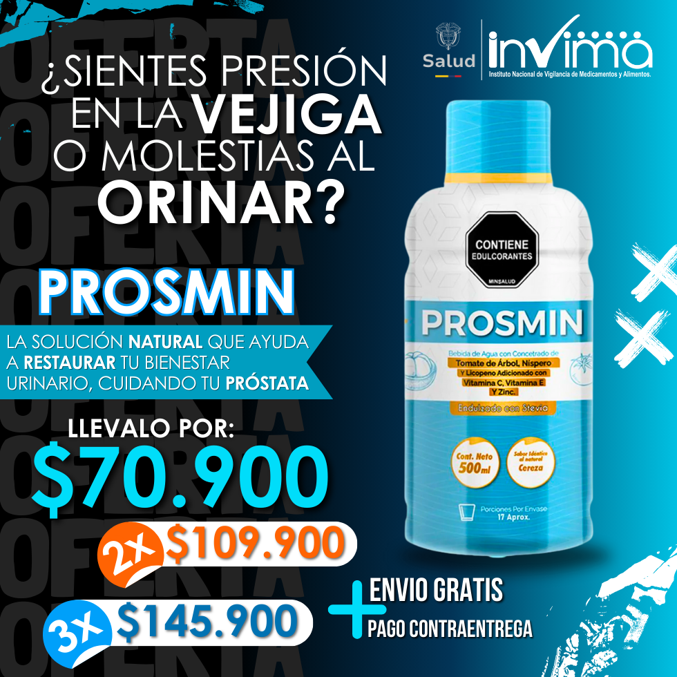 Prosmin - Apoya tu salud prostática y urinaria desde la raíz