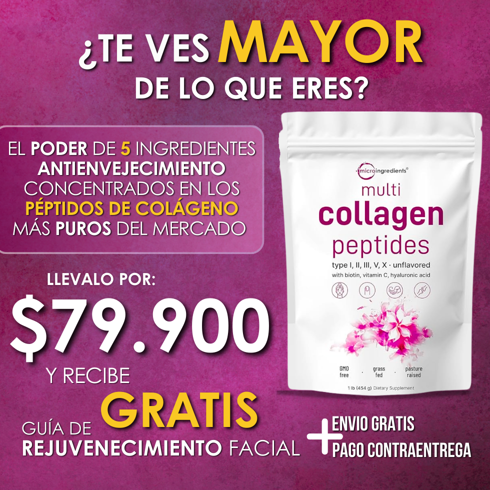 Péptidos de Colágeno - Rejuvenece y regenera la piel