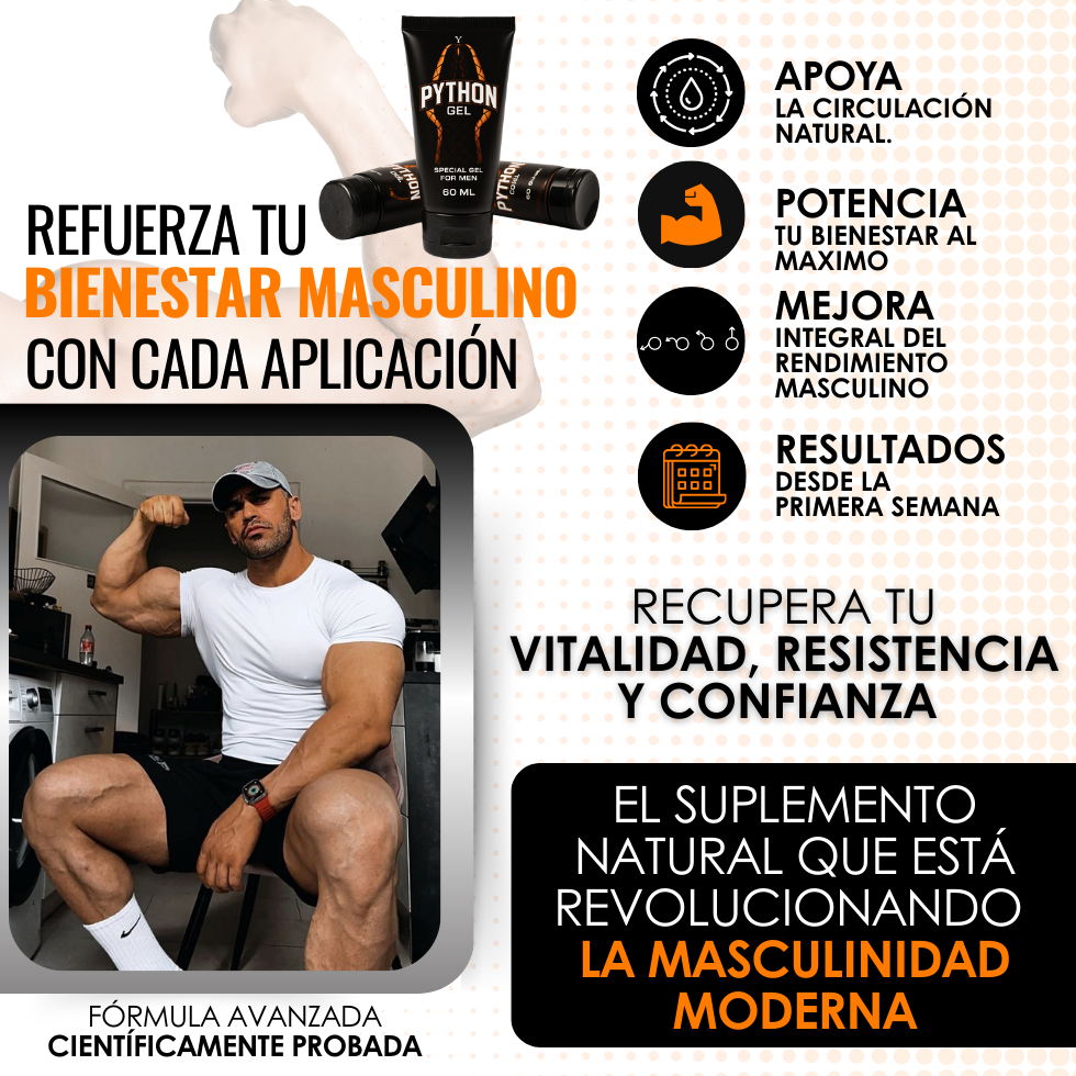 Python Gel – Refuerza tu bienestar masculino
