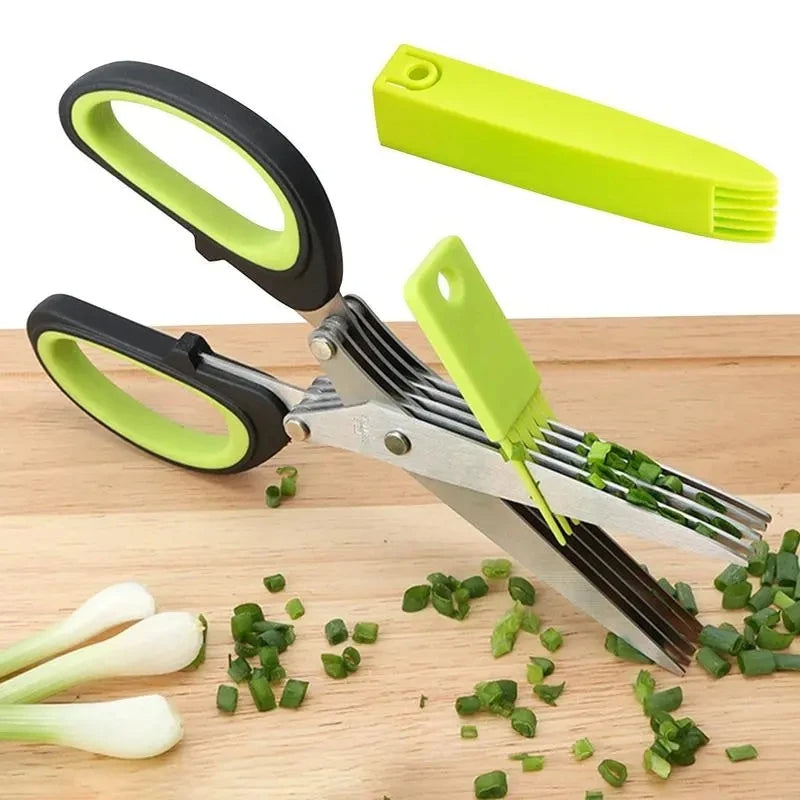 Tijera de verduras para cocina 5 hojas