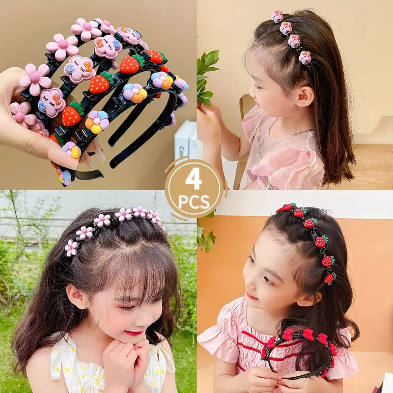 2 Diademas Trenzadas Princess