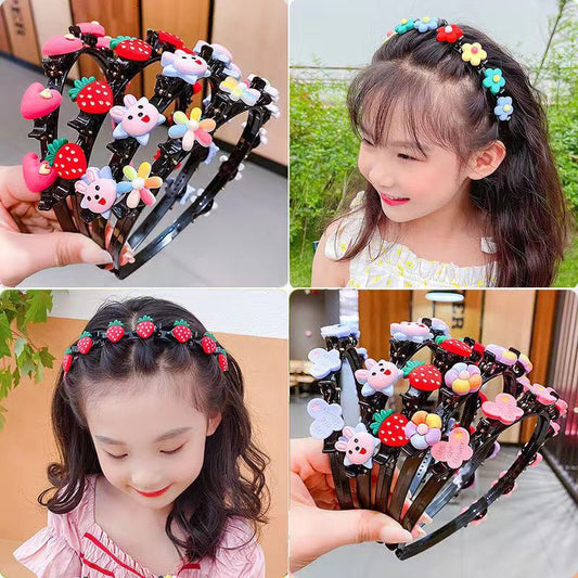 2 Diademas Trenzadas Princess