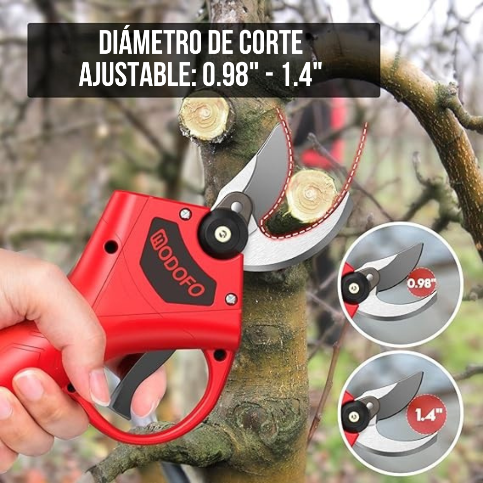 Tijera eléctrica podadora para Jardín.