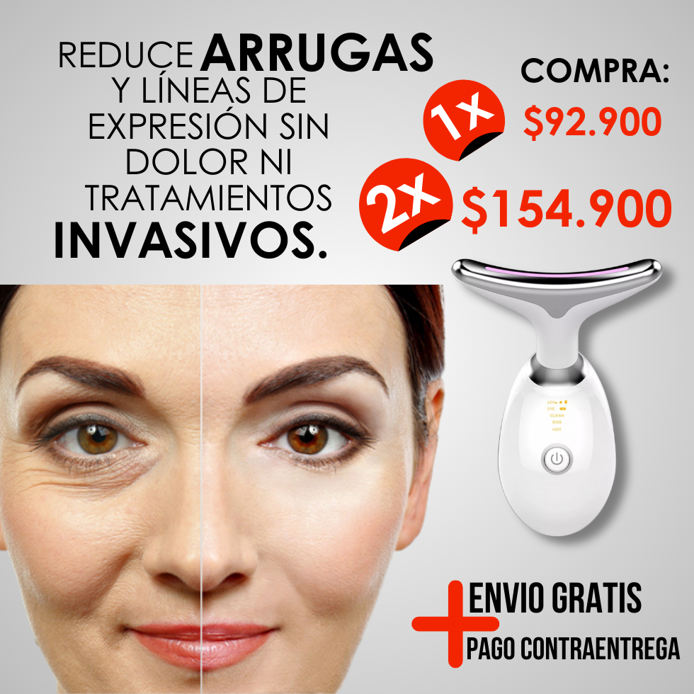 Masajeador Facial Anti-arruga luz Led