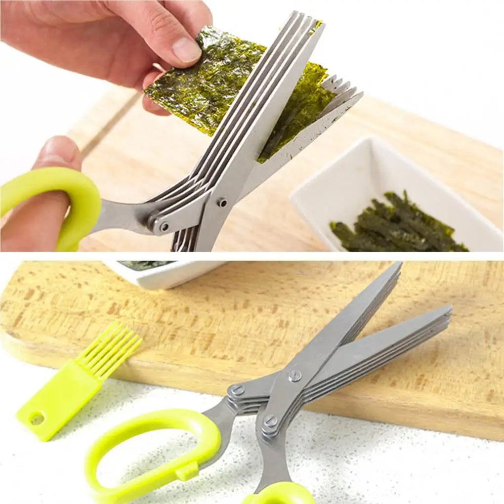 Tijera de verduras para cocina 5 hojas
