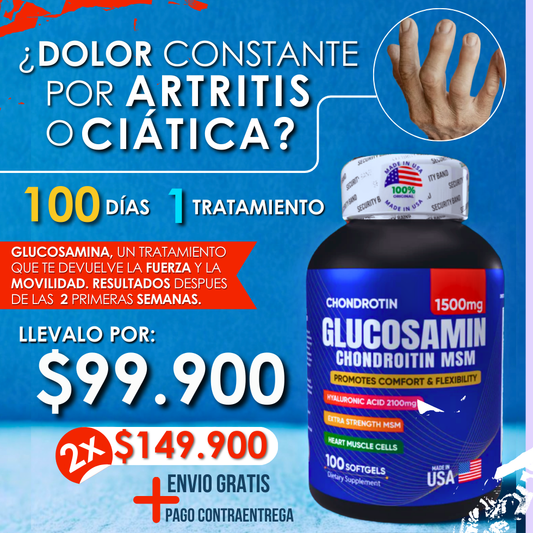 Glucosamina con Ácido Hialurónico – Adiós al dolor articular