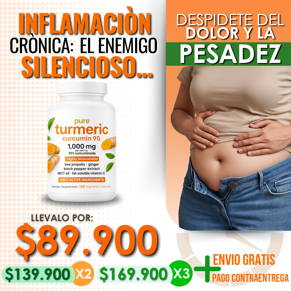 Pure Turmeric Curcumin 95 – El alivio natural que tu cuerpo necesita