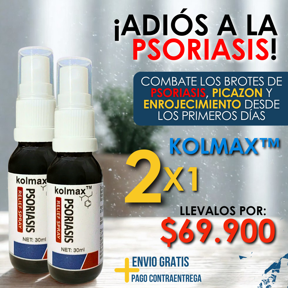 Spray Natural para Psoriasis – Alivio inmediato a la picazón y el enrojecimiento