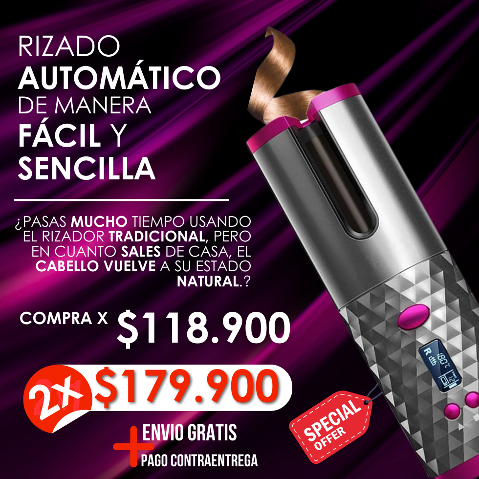 Rizador de Cabello Portátil Ramindong RD-060 de Rotación Automática