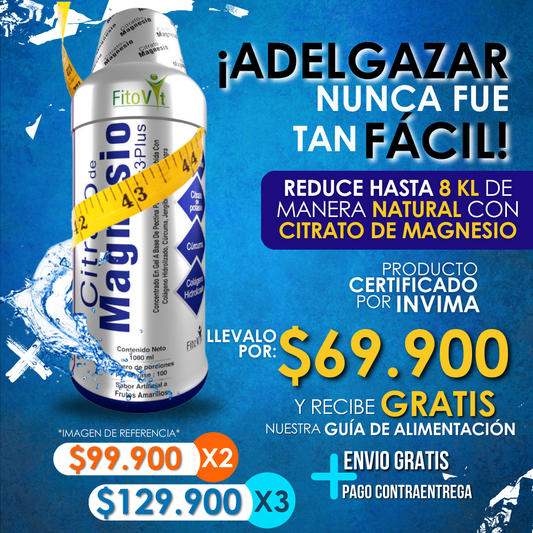 Citrato de Magnesio liquido S3 Plus