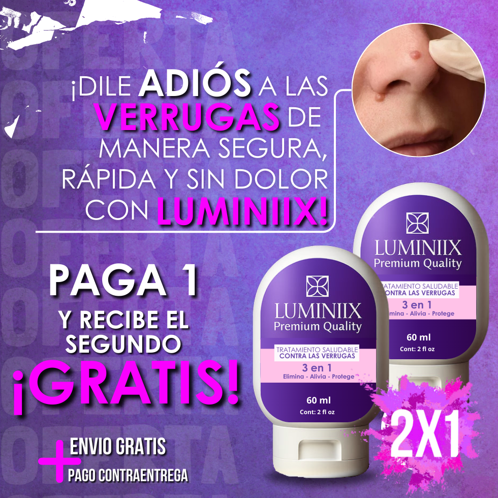 Luminiix 2X1 - Eliminador de Verrugas