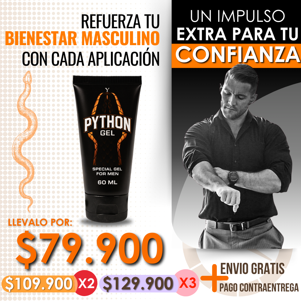 Python Gel – Refuerza tu bienestar masculino