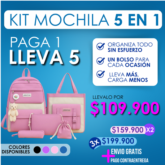 Kit Mochila 5 en 1